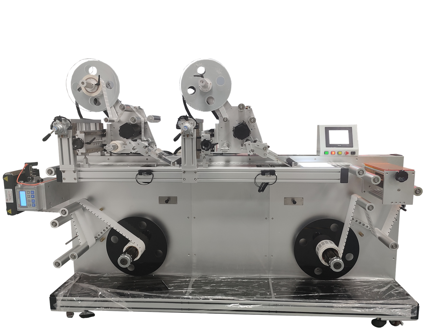 Roll Double head labeling equipment