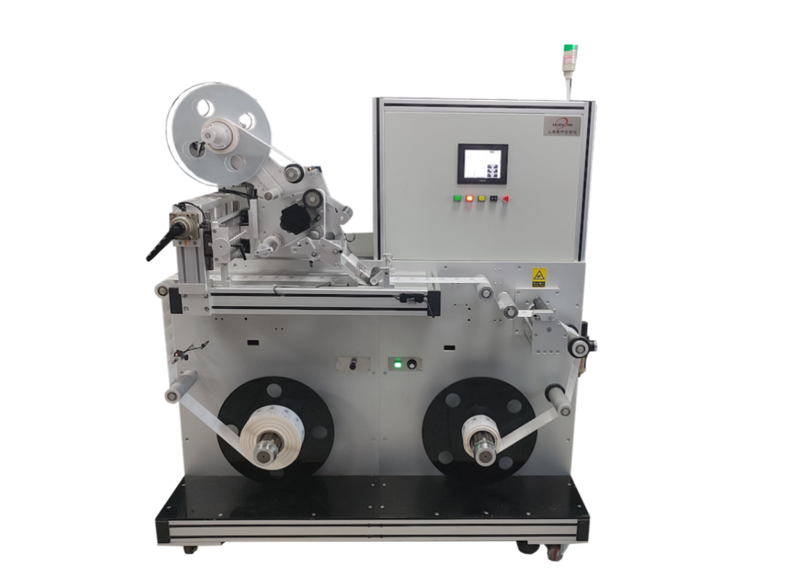 Roll labelling equipment