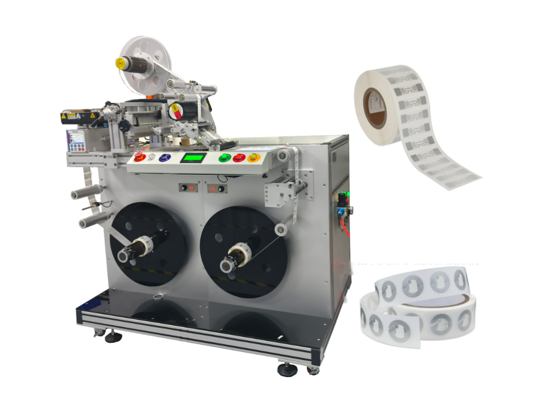 Roll labelling equipment