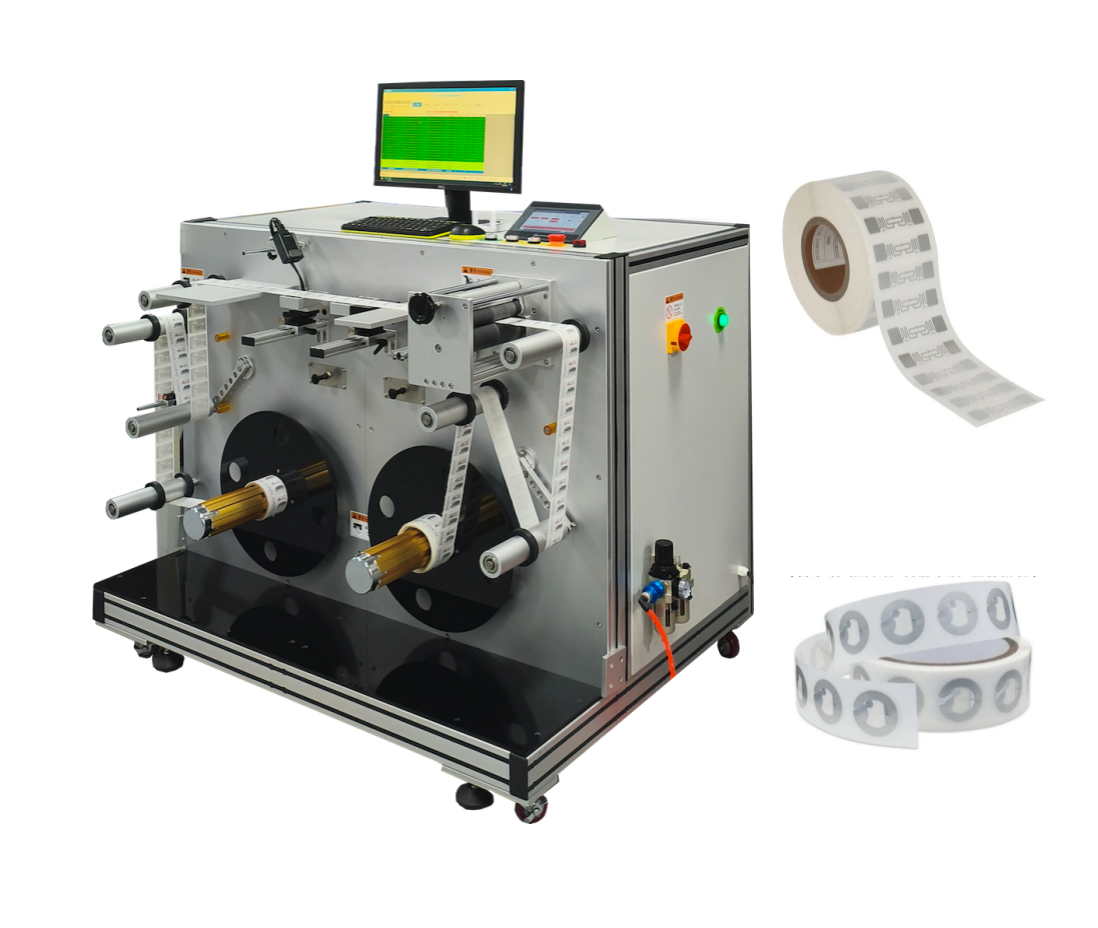 RFID roll encoding checking machine